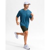 image:imageG Gradual Mens Sweat Shorts Soft Moisture Wicking Athletic Gym Shorts with 3 Pockets for Casual Lounge Workout RunningHeather Dark Green