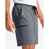 image:imageG Gradual Mens Sweat Shorts Soft Moisture Wicking Athletic Gym Shorts with 3 Pockets for Casual Lounge Workout RunningHeather Dusty White