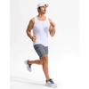 image:imageG Gradual Mens Sweat Shorts Soft Moisture Wicking Athletic Gym Shorts with 3 Pockets for Casual Lounge Workout RunningHeather Dusty White