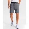 image:imageG Gradual Mens Sweat Shorts Soft Moisture Wicking Athletic Gym Shorts with 3 Pockets for Casual Lounge Workout RunningHeather Dusty White