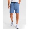 image:imageG Gradual Mens Sweat Shorts Soft Moisture Wicking Athletic Gym Shorts with 3 Pockets for Casual Lounge Workout RunningHeather Haze Blue
