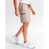 image:imageG Gradual Mens Sweat Shorts Soft Moisture Wicking Athletic Gym Shorts with 3 Pockets for Casual Lounge Workout RunningHeather Khaki