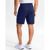 image:imageG Gradual Mens Sweat Shorts Soft Moisture Wicking Athletic Gym Shorts with 3 Pockets for Casual Lounge Workout RunningHeather Navy