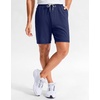 image:imageG Gradual Mens Sweat Shorts Soft Moisture Wicking Athletic Gym Shorts with 3 Pockets for Casual Lounge Workout RunningHeather Navy