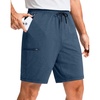 image:imageG Gradual Mens Sweat Shorts Soft Moisture Wicking Athletic Gym Shorts with 3 Pockets for Casual Lounge Workout RunningHeather Cobalt Blue