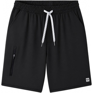 image:imageG Gradual Mens 7 Athletic Sweat Shorts with Zipper Pockets Soft Elastic Waist Lounge Workout Gym Shorts for MenBlack