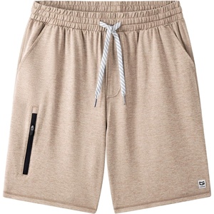 image:imageG Gradual Mens 7 Athletic Sweat Shorts with Zipper Pockets Soft Elastic Waist Lounge Workout Gym Shorts for MenKhaki Heather