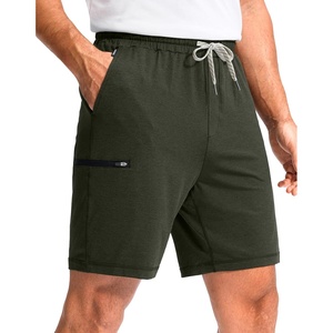 image:imageG Gradual Mens Sweat Shorts Soft Moisture Wicking Athletic Gym Shorts with 3 Pockets for Casual Lounge Workout RunningHeather Dark Green