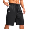 image:imageG Gradual Mens Athletic Shorts with Pockets 9  11 Long Basketball Shorts Lightweight Quick Dry Gym Workout Shorts for MenBlack