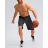 image:imageG Gradual Mens Athletic Shorts with Pockets 9  11 Long Basketball Shorts Lightweight Quick Dry Gym Workout Shorts for MenDark Gray