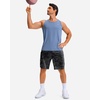image:imageG Gradual Mens Athletic Shorts with Pockets 9  11 Long Basketball Shorts Lightweight Quick Dry Gym Workout Shorts for MenGray Camo