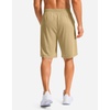 image:imageG Gradual Mens Athletic Shorts with Pockets 9  11 Long Basketball Shorts Lightweight Quick Dry Gym Workout Shorts for MenKhaki