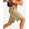 image:imageG Gradual Mens Athletic Shorts with Pockets 9  11 Long Basketball Shorts Lightweight Quick Dry Gym Workout Shorts for MenKhaki