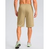 image:imageG Gradual Mens Athletic Shorts with Pockets 9  11 Long Basketball Shorts Lightweight Quick Dry Gym Workout Shorts for MenKhaki