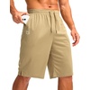 image:imageG Gradual Mens Athletic Shorts with Pockets 9  11 Long Basketball Shorts Lightweight Quick Dry Gym Workout Shorts for MenKhaki