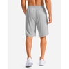image:imageG Gradual Mens Athletic Shorts with Pockets 9  11 Long Basketball Shorts Lightweight Quick Dry Gym Workout Shorts for MenLight Gray