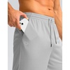 image:imageG Gradual Mens Athletic Shorts with Pockets 9  11 Long Basketball Shorts Lightweight Quick Dry Gym Workout Shorts for MenLight Gray