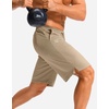image:imageG Gradual Mens Athletic Shorts with Pockets 9  11 Long Basketball Shorts Lightweight Quick Dry Gym Workout Shorts for MenLight Khaki