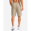 image:imageG Gradual Mens Athletic Shorts with Pockets 9  11 Long Basketball Shorts Lightweight Quick Dry Gym Workout Shorts for MenLight Khaki