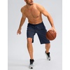 image:imageG Gradual Mens Athletic Shorts with Pockets 9  11 Long Basketball Shorts Lightweight Quick Dry Gym Workout Shorts for MenNavy