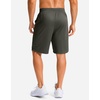 image:imageG Gradual Mens Athletic Shorts with Pockets 9  11 Long Basketball Shorts Lightweight Quick Dry Gym Workout Shorts for MenOlive