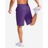 image:imageG Gradual Mens Athletic Shorts with Pockets 9  11 Long Basketball Shorts Lightweight Quick Dry Gym Workout Shorts for MenPurple