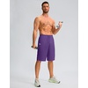 image:imageG Gradual Mens Athletic Shorts with Pockets 9  11 Long Basketball Shorts Lightweight Quick Dry Gym Workout Shorts for MenPurple