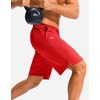 image:imageG Gradual Mens Athletic Shorts with Pockets 9  11 Long Basketball Shorts Lightweight Quick Dry Gym Workout Shorts for MenRed