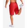 image:imageG Gradual Mens Athletic Shorts with Pockets 9  11 Long Basketball Shorts Lightweight Quick Dry Gym Workout Shorts for MenRed