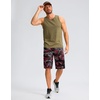 image:imageG Gradual Mens Athletic Shorts with Pockets 9  11 Long Basketball Shorts Lightweight Quick Dry Gym Workout Shorts for MenRed Camo
