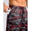image:imageG Gradual Mens Athletic Shorts with Pockets 9  11 Long Basketball Shorts Lightweight Quick Dry Gym Workout Shorts for MenRed Camo