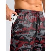 image:imageG Gradual Mens Athletic Shorts with Pockets 9  11 Long Basketball Shorts Lightweight Quick Dry Gym Workout Shorts for MenRed Camo