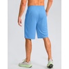 image:imageG Gradual Mens Athletic Shorts with Pockets 9  11 Long Basketball Shorts Lightweight Quick Dry Gym Workout Shorts for MenSky Blue