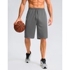 image:imageG Gradual Mens Athletic Shorts with Pockets 9  11 Long Basketball Shorts Lightweight Quick Dry Gym Workout Shorts for MenSteel