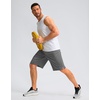 image:imageG Gradual Mens Athletic Shorts with Pockets 9  11 Long Basketball Shorts Lightweight Quick Dry Gym Workout Shorts for MenSteel