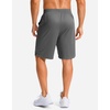 image:imageG Gradual Mens Athletic Shorts with Pockets 9  11 Long Basketball Shorts Lightweight Quick Dry Gym Workout Shorts for MenSteel
