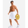 image:imageG Gradual Mens Athletic Shorts with Pockets 9  11 Long Basketball Shorts Lightweight Quick Dry Gym Workout Shorts for MenWhite