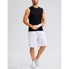image:imageG Gradual Mens Athletic Shorts with Pockets 9  11 Long Basketball Shorts Lightweight Quick Dry Gym Workout Shorts for MenWhite