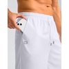 image:imageG Gradual Mens Athletic Shorts with Pockets 9  11 Long Basketball Shorts Lightweight Quick Dry Gym Workout Shorts for MenWhite