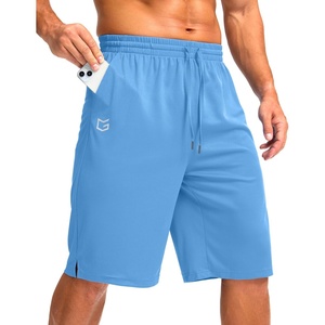 image:imageG Gradual Mens Athletic Shorts with Pockets 9  11 Long Basketball Shorts Lightweight Quick Dry Gym Workout Shorts for MenSky Blue