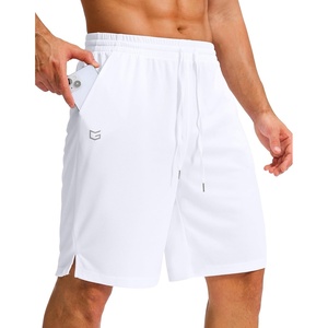 image:imageG Gradual Mens Athletic Shorts with Pockets 9  11 Long Basketball Shorts Lightweight Quick Dry Gym Workout Shorts for MenWhite