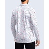 image:imageMens Polo Shirt Long Sleeve Golf Shirts Lightweight UPF 50 Sun Protection Cool Shirts for Men Work Fishing OutdoorWhite Colored Dots