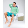 image:imageMens Sun Protection Long Sleeve Grid Shirts UPF 50 Rash Guard Swim Lightweight Cooling UV ShirtMint Green