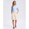 image:imageG Gradual Bermuda Shorts for Women with Pockets 10 Knee Length Womens High Waisted Long Shorts for Walking Athletic WorkoutBeige