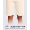 image:imageG Gradual Bermuda Shorts for Women with Pockets 10 Knee Length Womens High Waisted Long Shorts for Walking Athletic WorkoutBeige