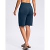 image:imageG Gradual Bermuda Shorts for Women with Pockets 10 Knee Length Womens High Waisted Long Shorts for Walking Athletic WorkoutBorealis Green