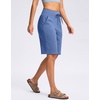 image:imageG Gradual Bermuda Shorts for Women with Pockets 10 Knee Length Womens High Waisted Long Shorts for Walking Athletic WorkoutHaze Blue
