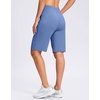 image:imageG Gradual Bermuda Shorts for Women with Pockets 10 Knee Length Womens High Waisted Long Shorts for Walking Athletic WorkoutHaze Blue