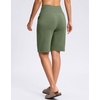 image:imageG Gradual Bermuda Shorts for Women with Pockets 10 Knee Length Womens High Waisted Long Shorts for Walking Athletic WorkoutOlive Green
