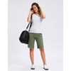 image:imageG Gradual Bermuda Shorts for Women with Pockets 10 Knee Length Womens High Waisted Long Shorts for Walking Athletic WorkoutOlive Green